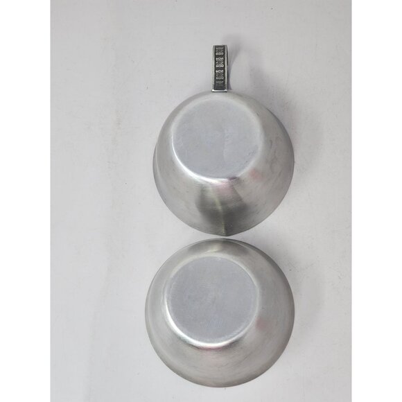 Vintage Metal Sugar & Creamer Set With Butterflies On Handle - Picture 4 of 7